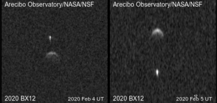 asteroid 2020 BX12 as seen by Arecibo