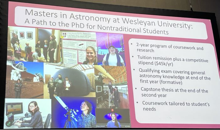 presentation slide presenting information about Wesleyan University