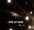 combined Hubble and JWST image of GRB 221009A