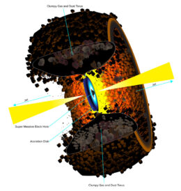 diagram of the unified model of active galactic nuclei