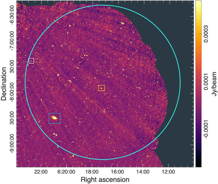 radio emission from the region of sky from which the neutrino originated