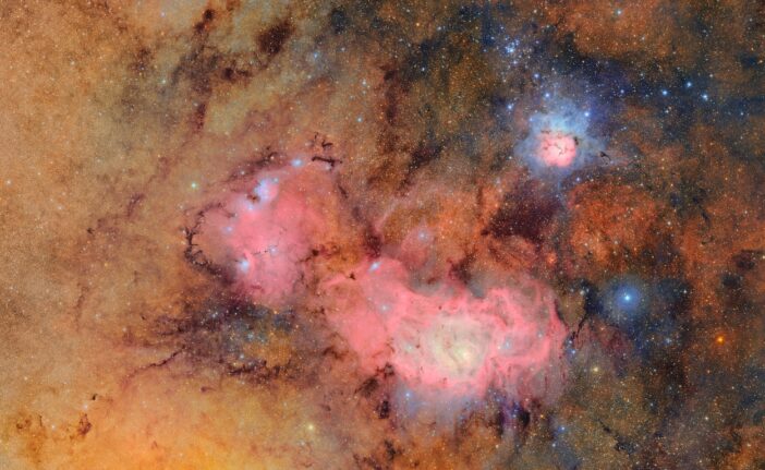 Lagoon and Trifid Nebulae