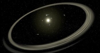 illustration of a planetary system