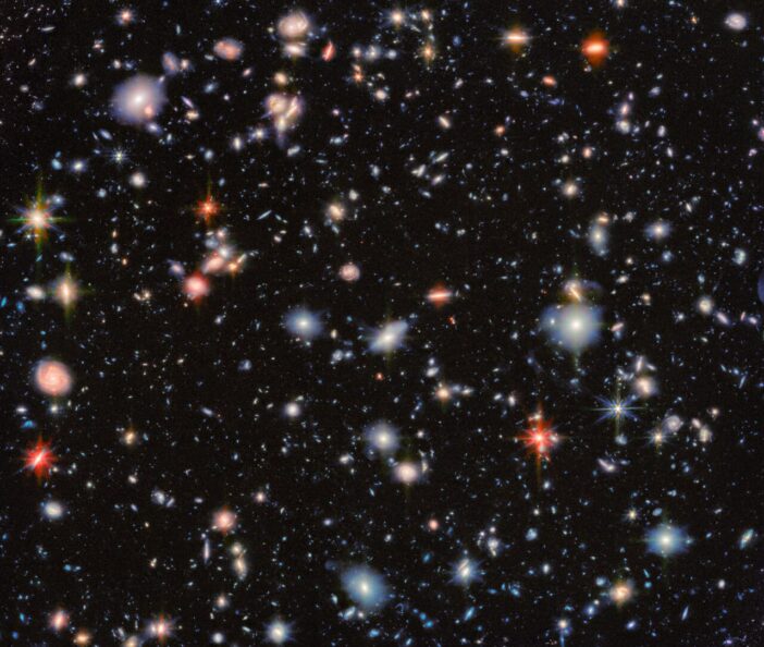 Hubble Ultra Deep Field as seen by JWST