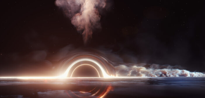 Illustration of a tidal disruption event