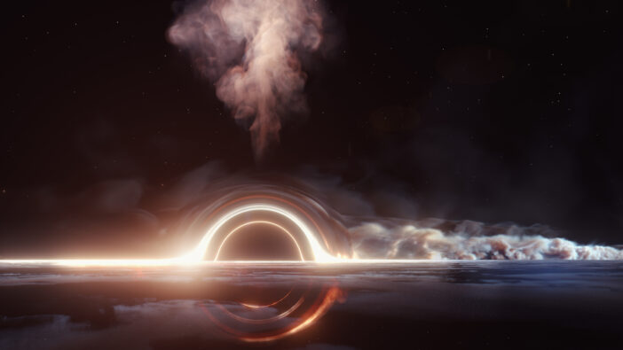 Illustration of a tidal disruption event