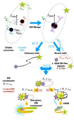 An illustration of multiple stars evolving along different pathways indicated by arrows.