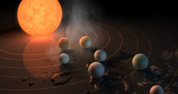 illustration of the TRAPPIST-1 system