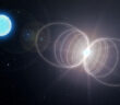 artist's impression of a magnetar in a binary system