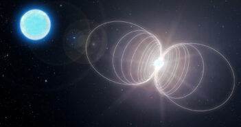 artist's impression of a magnetar in a binary system