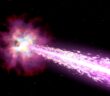 illustration of a gamma-ray burst
