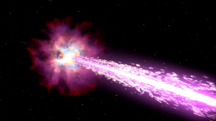 illustration of a gamma-ray burst