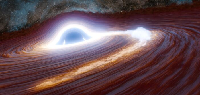 illustration of a tidal disruption event