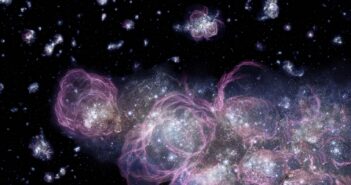 illustration of stars in the early universe