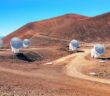The Submillimeter Array at the summit of Maunakea in Hawaiʻi.