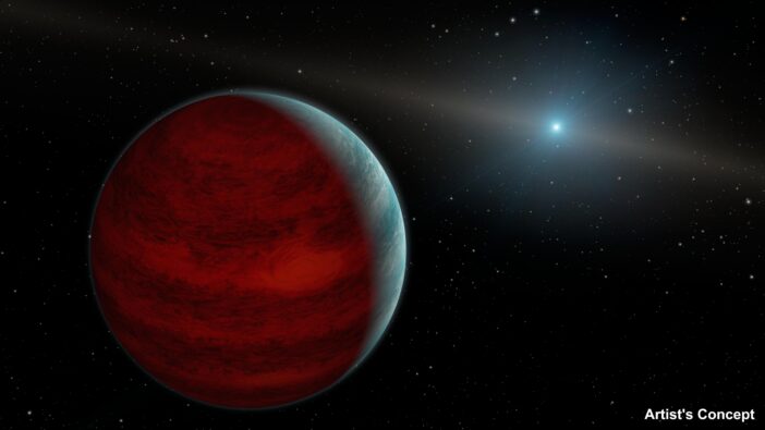 gas giant orbiting white dwarf