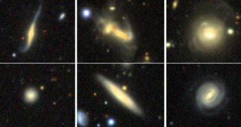 images of six galaxies