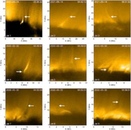 Examples of coronal jetlets