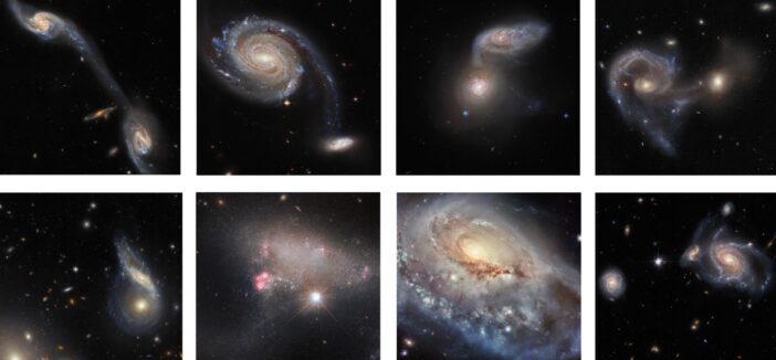 eight images from the Hubble Arp Galaxy Survey