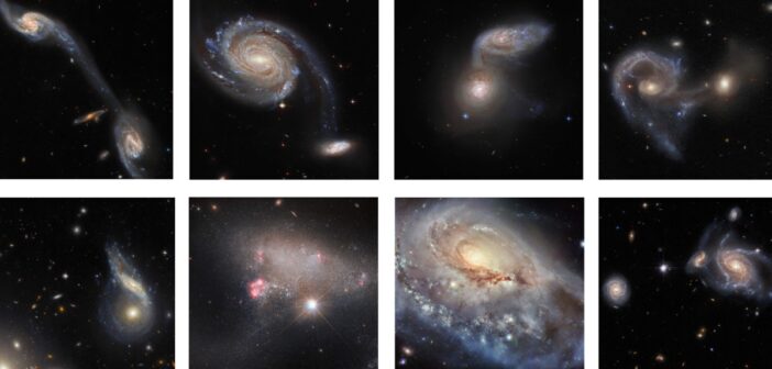 eight images from the Hubble Arp Galaxy Survey