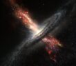 Illustration of an active galactic nucleus