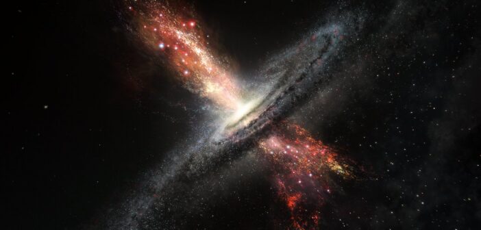 Illustration of an active galactic nucleus