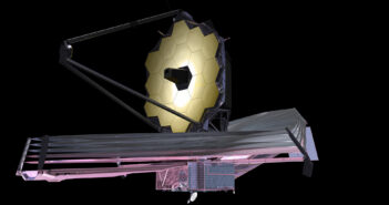 JWST unfolded against a black background.