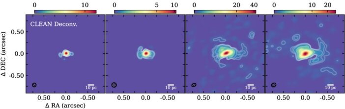 deconvolved images of the AGN core of NGC 4151