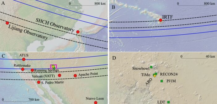 graphics showing the predicted and actual paths of Weywot's stellar occultations