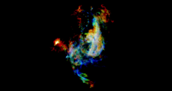 image of a multicolored nebula