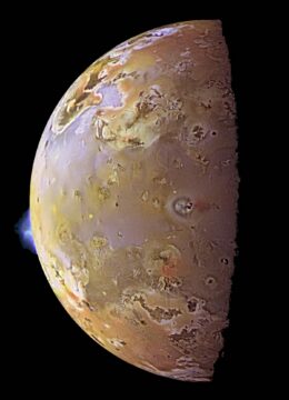 volcanic plume on Io