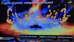 three black hole wind types at increasing distances