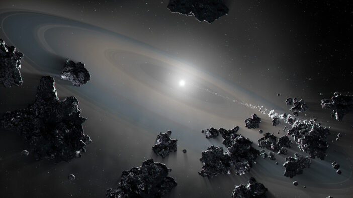 white dwarf with debris disk