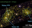 Bullet Cluster with mass countours