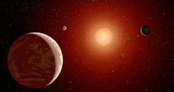 exoplanet system with three planets