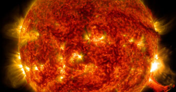 Image of a solar flare.