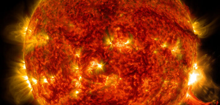 Image of a solar flare.