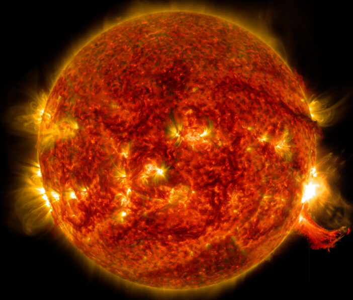 Image of a solar flare.