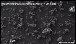 Titan haze particles
